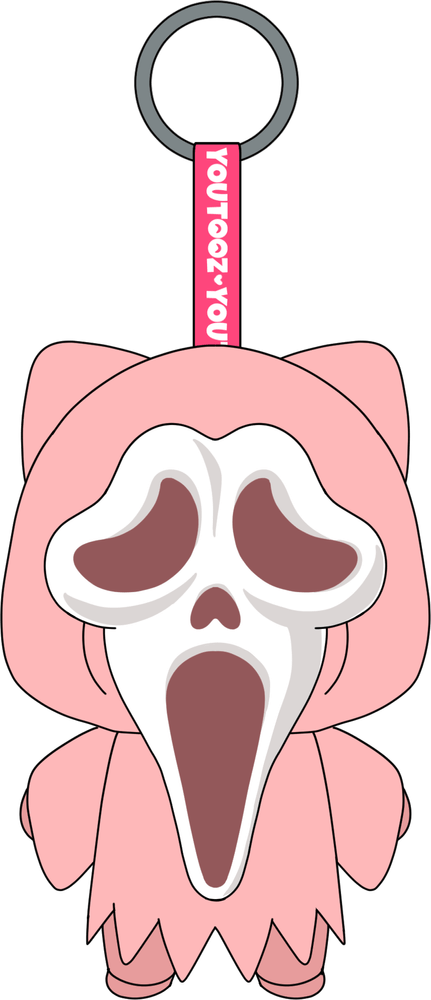 Cute Ghost Face Keychain (5in)