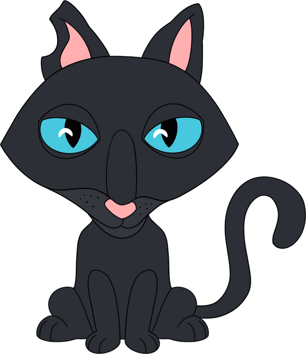 Coraline Cat Plush (9in)