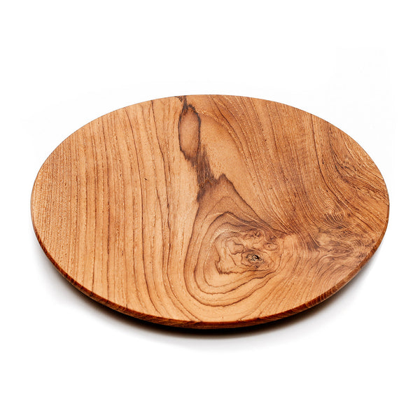 Assiette ronde en racine de teck – XL