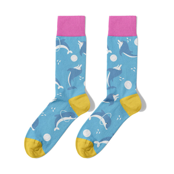 Blue Dolphin Socks