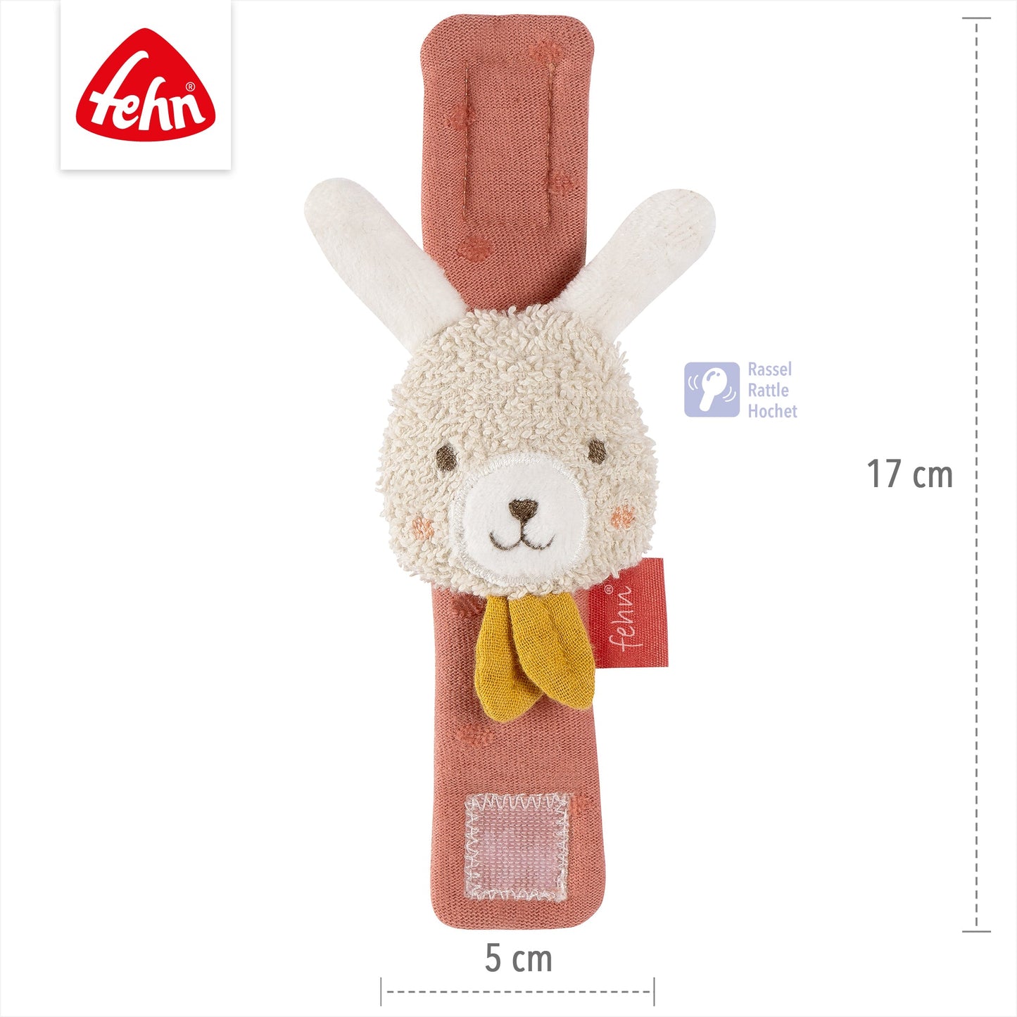 Rabbit rattle bracelet