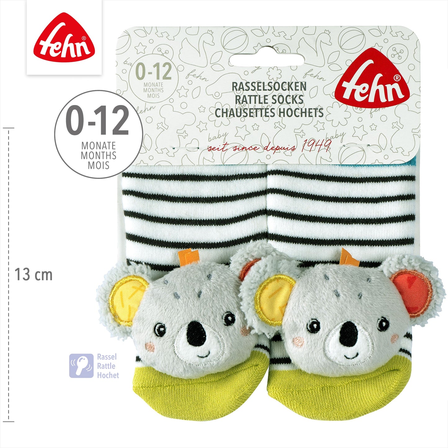 Koala Rattle Socks