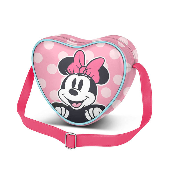 Disney Minnie Mouse Ribbon-Style Casual Heart Shoulder Bag