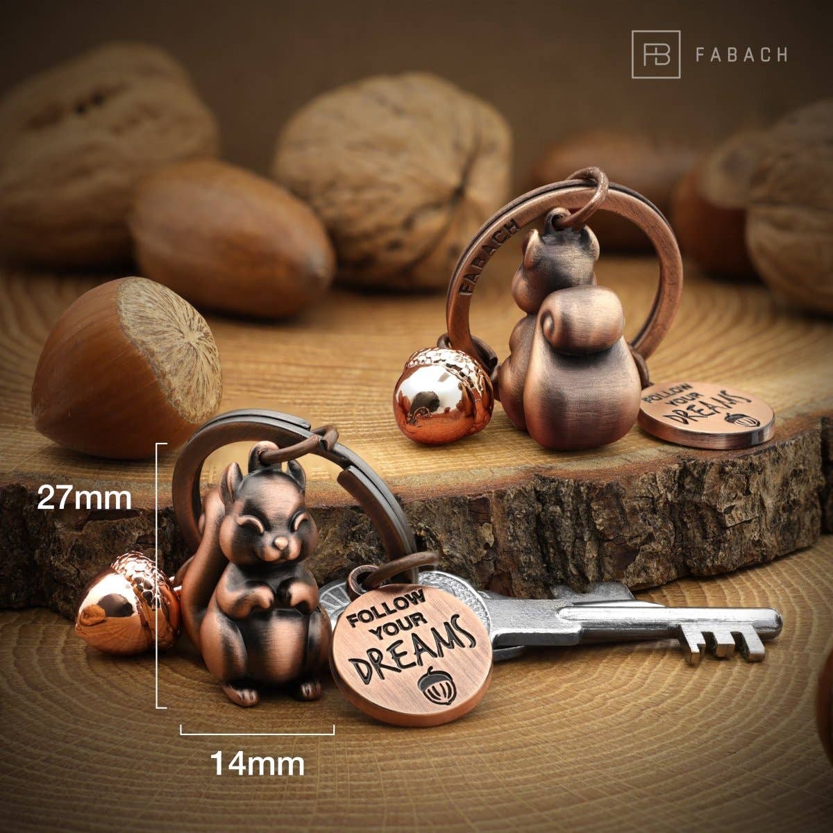 “Skippy” Squirrel Keychain