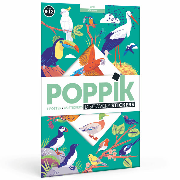Oiseaux - Poster en stickers - Discovery 7+