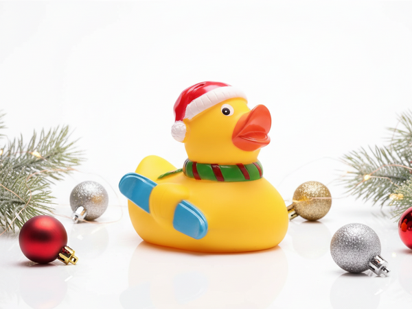 Christmas Skiing Duck