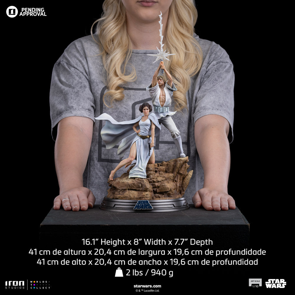 Luke and Leia Statue - Star Wars - Art Scale 1/10 - Iron Studios