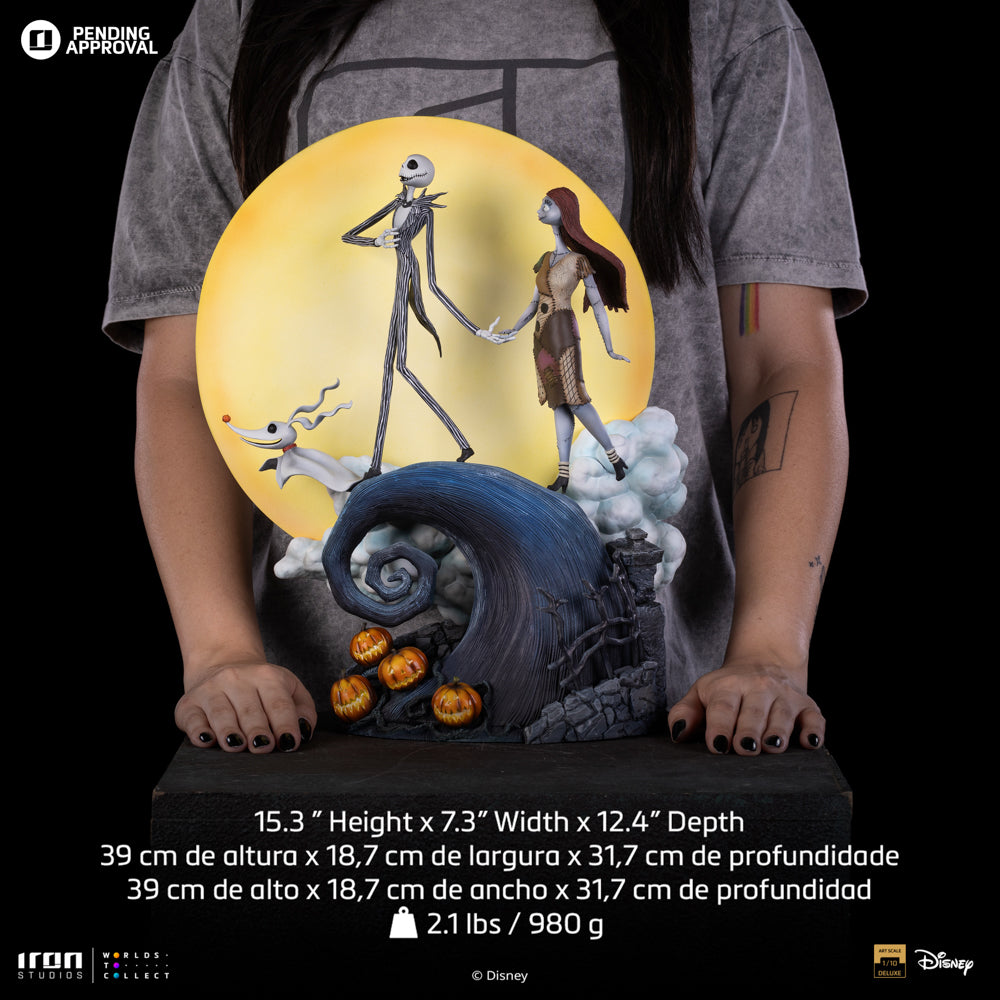 Jack and Sally Statue - Nightmare Before Christmas - Deluxe Art Scale 1/10 - Iron Studios