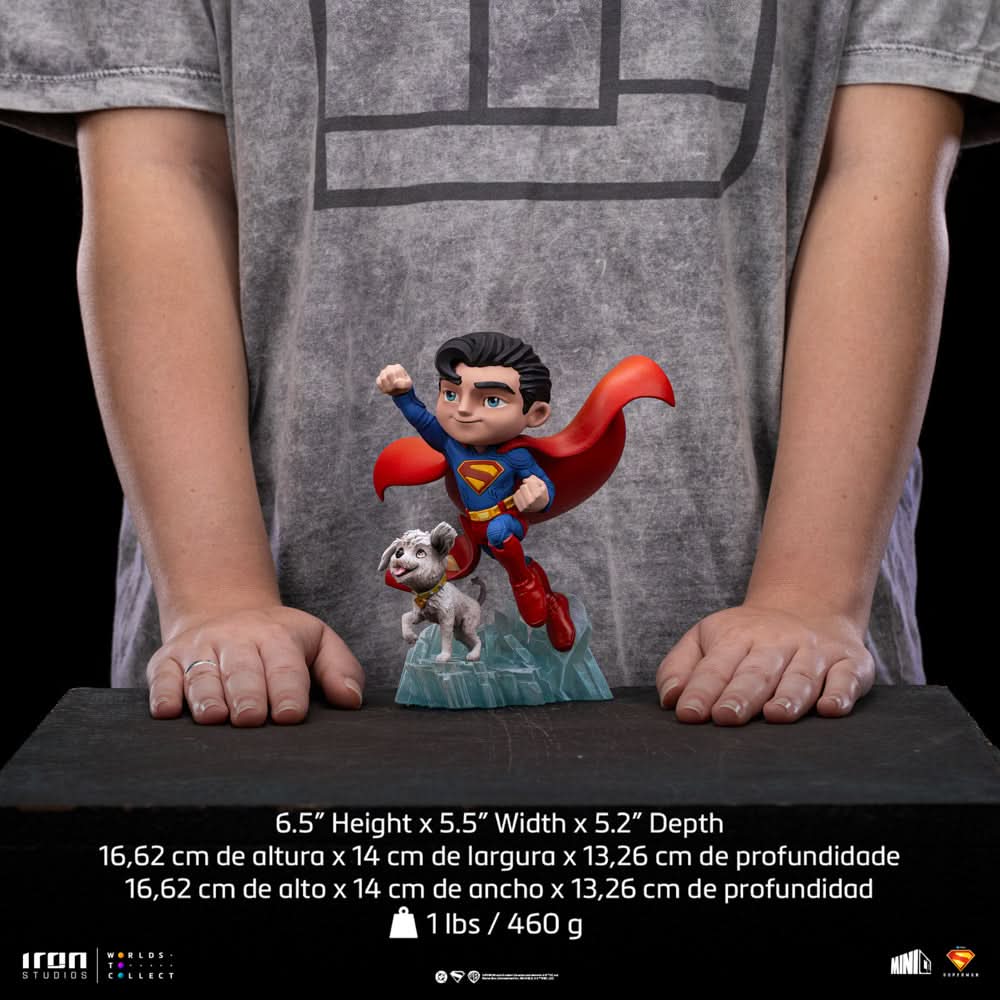 Superman and Krypto Statue - Superman - MiniCo - Iron Studios