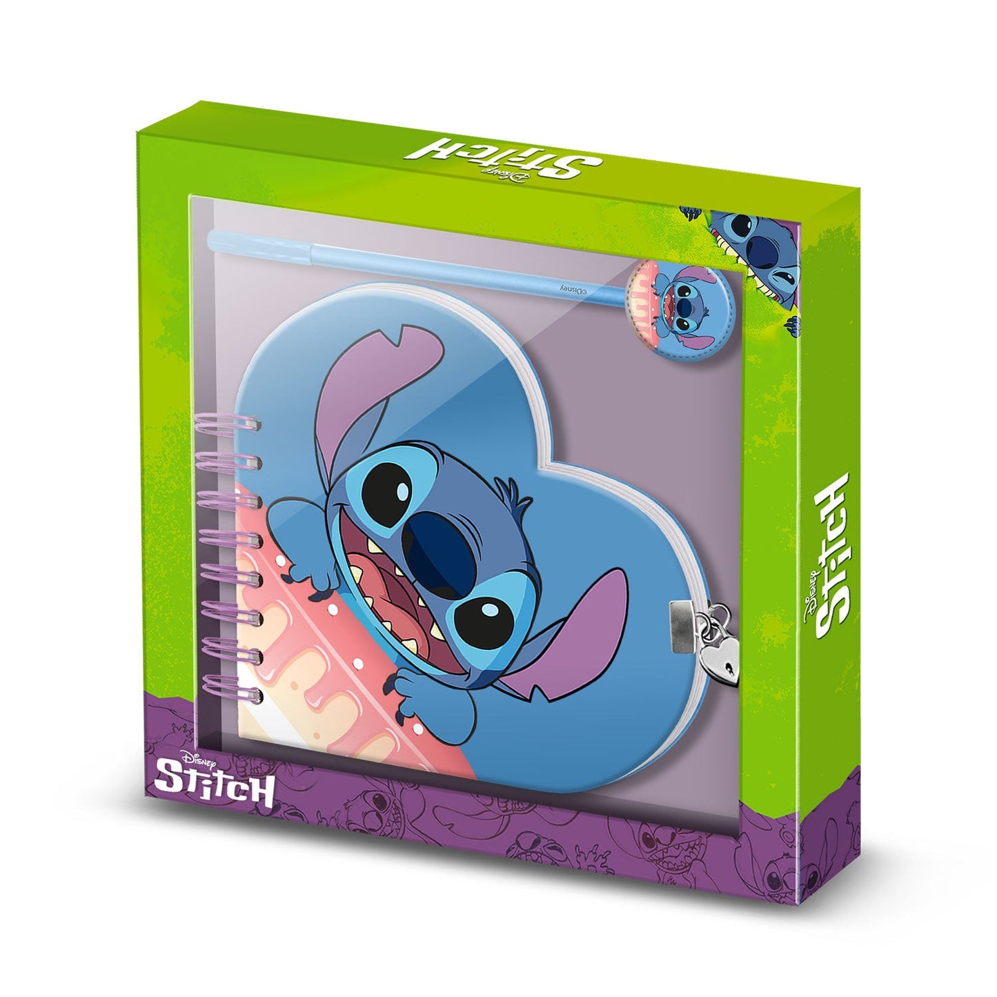 Coffret Journal + Stylo Disney Lilo & Stitch « Cake »