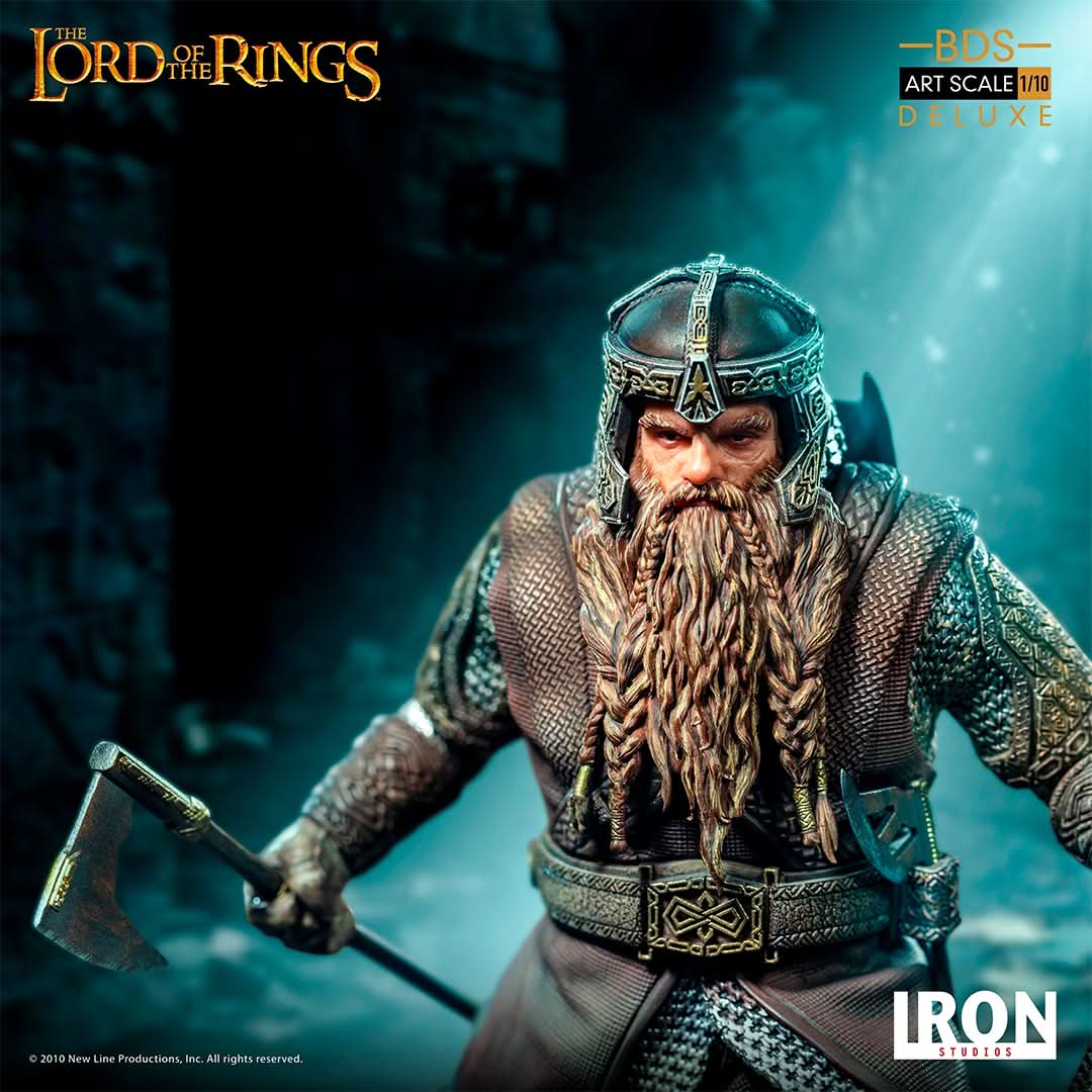 Gimli Deluxe Statue - Lord Of The Rings - Art Scale 1/10 - Iron Studios