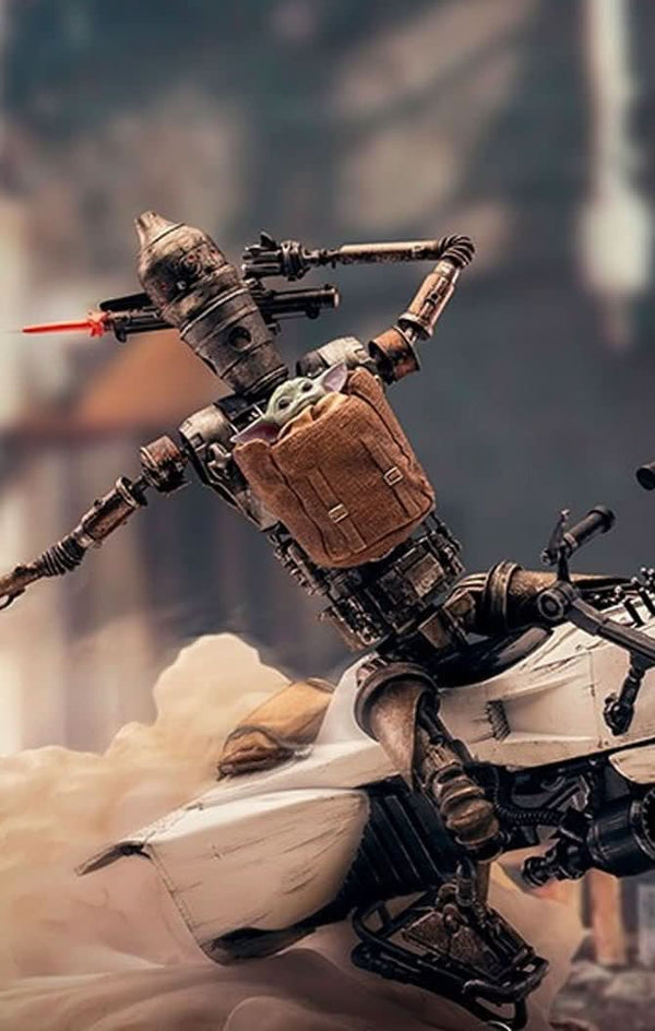 IG-11 and The Child Statue - Star Wars: The Mandalorian - BDS Art Scale 1/10