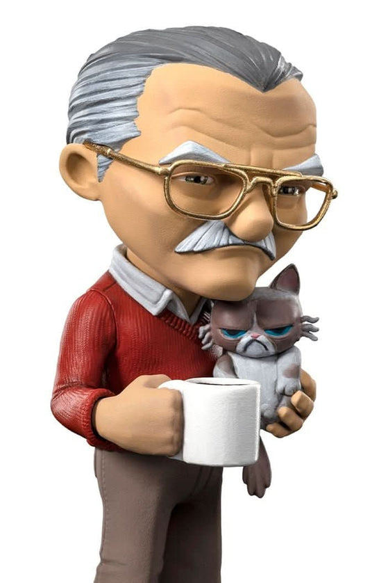 Figurine Stan Lee with Grumpy Cat - Pow - Mini Co. - Spider-Man