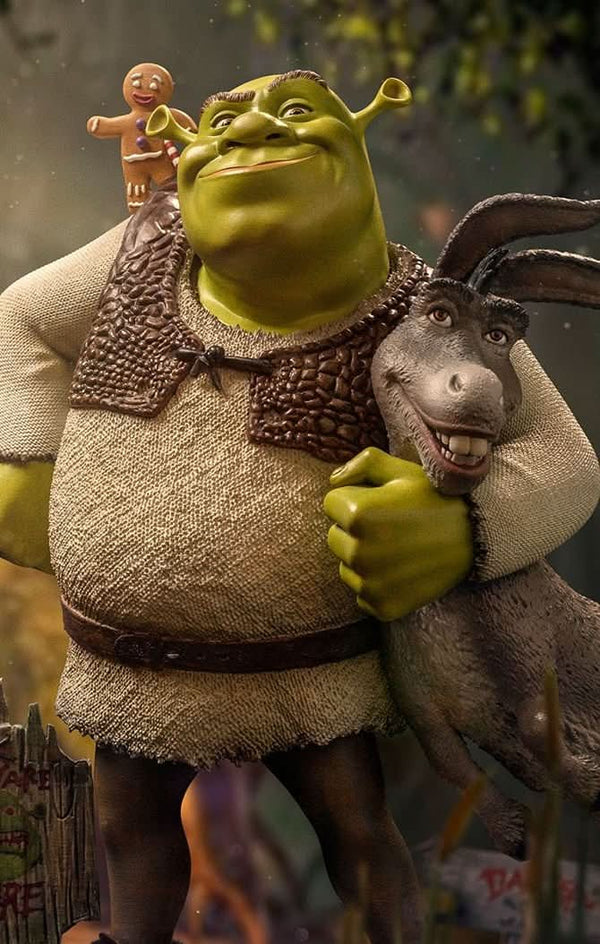 Shrek, Donkey, and The Gingerbread Man Statue - Shrek - Art Scale 1/10