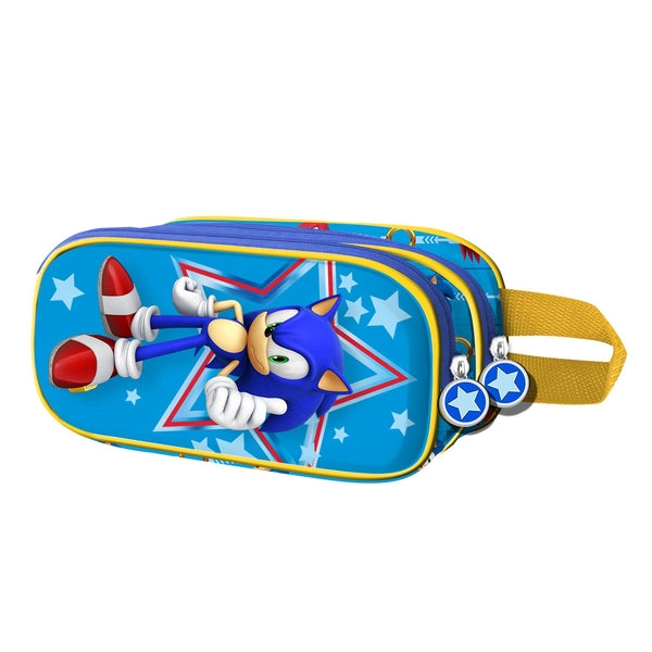 Trousse 3D Double Sonic the Hedgehog « Star »
