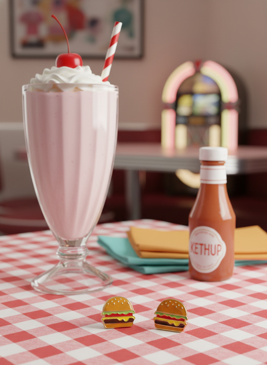 Boucles d'oreilles Cheeseburger