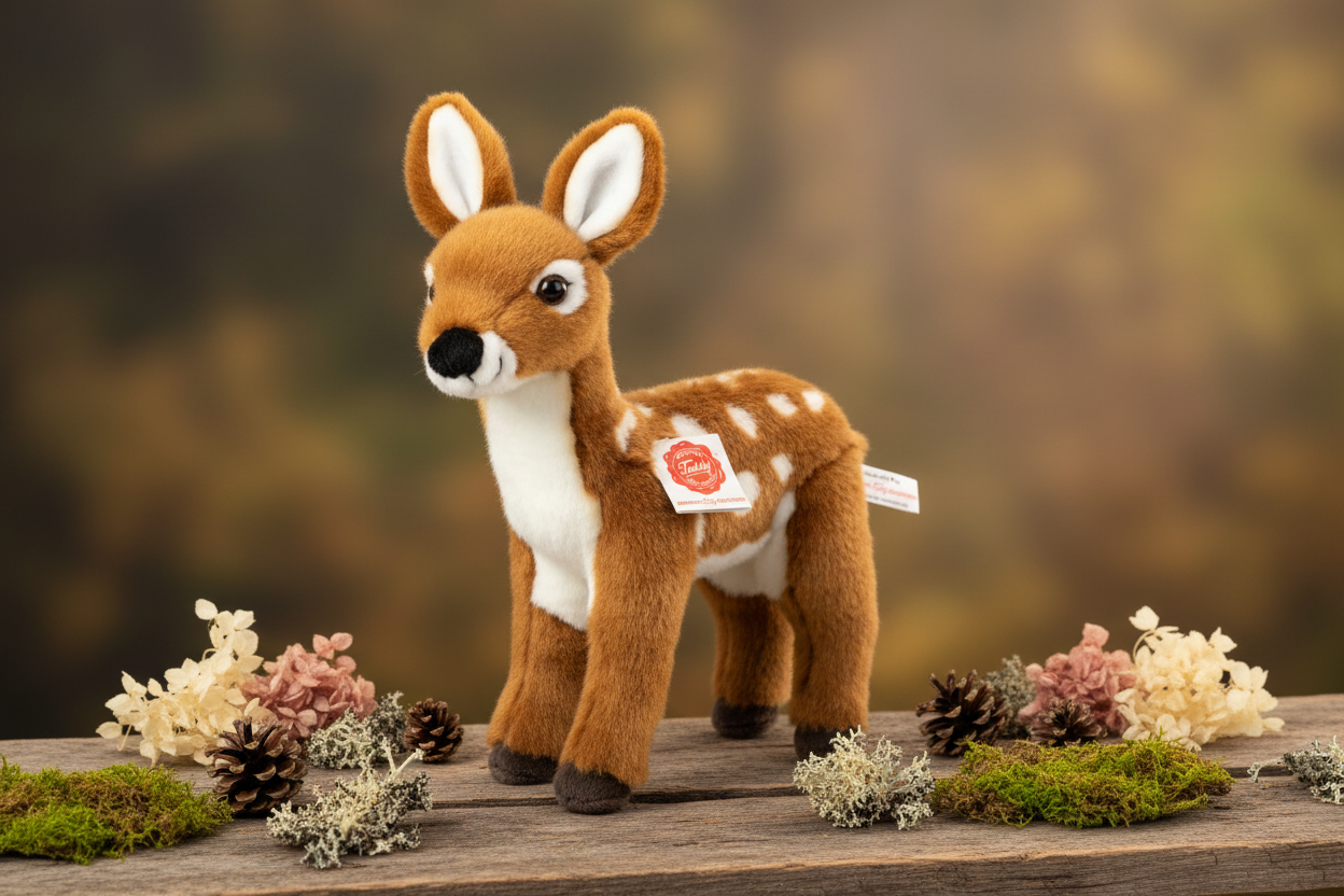 Standing Fawn Plush Toy