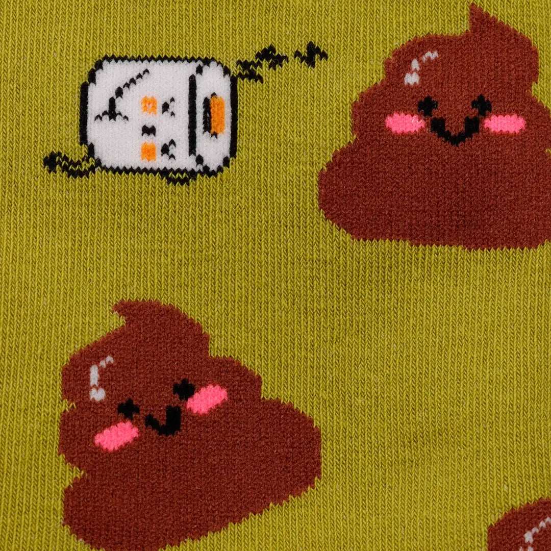 Socks, poop, and toilet paper rolls