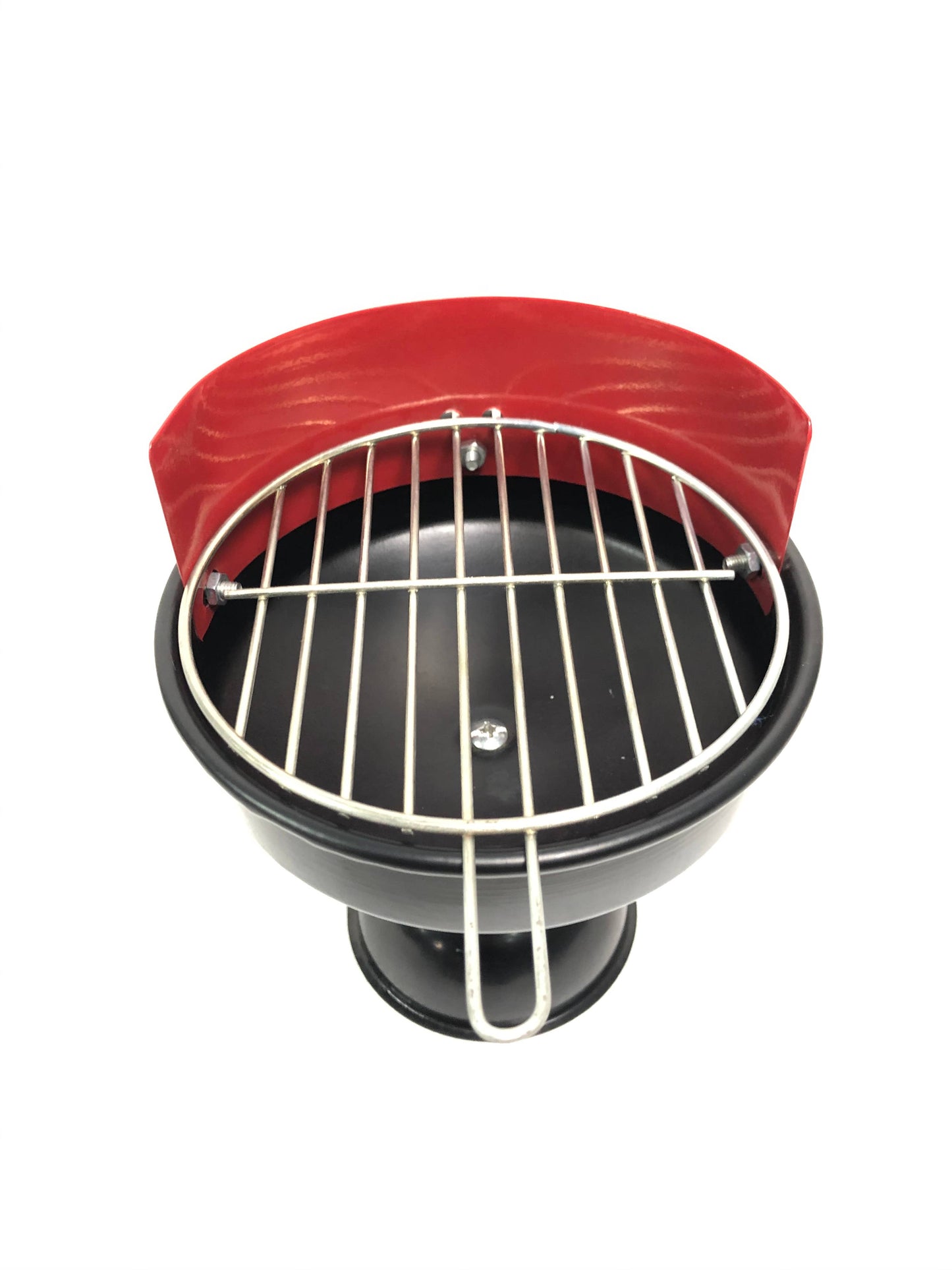 Mini barbecue metal ashtray