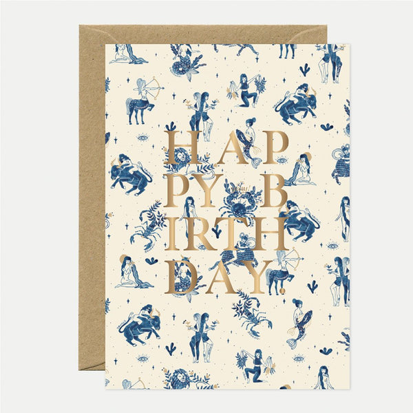 Astro - Greeting card - Gold leaf