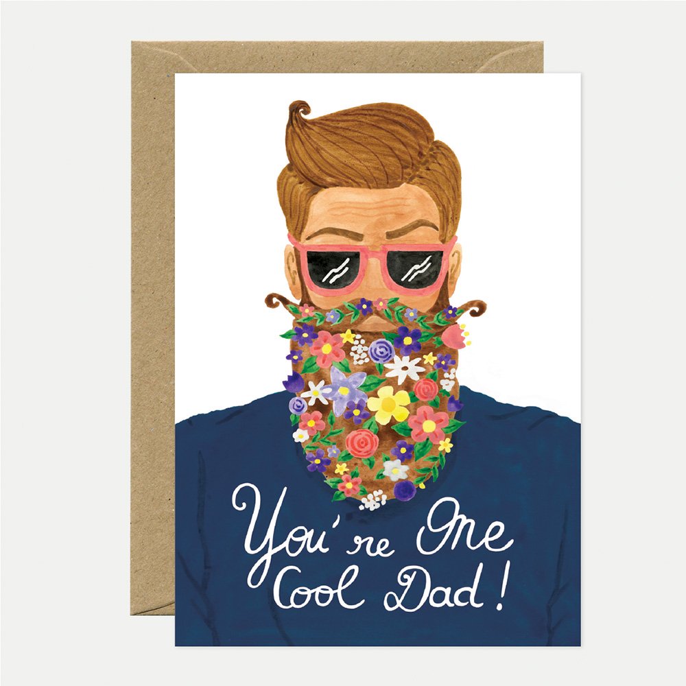One Cool Dad - Greeting card