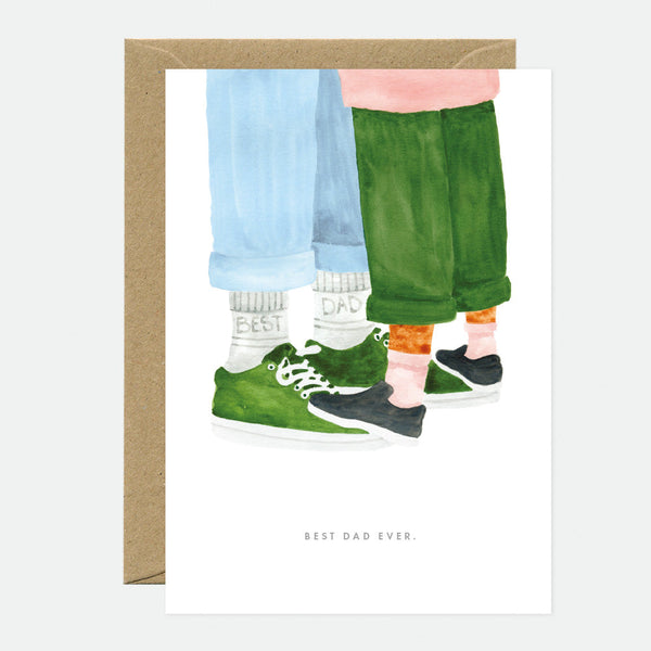 Best Dad Socks - Greeting Card
