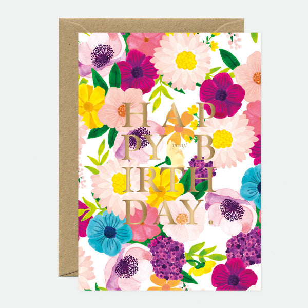 Lilac - Greeting card - Gold foil