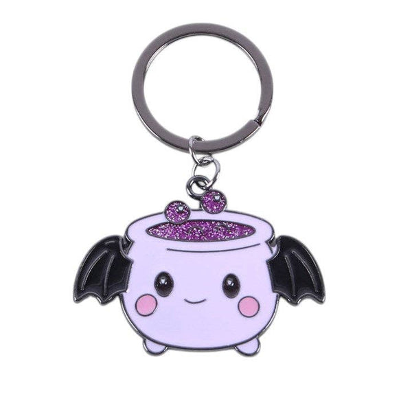 Kawaii Pastel Goth Cauldron Keychain