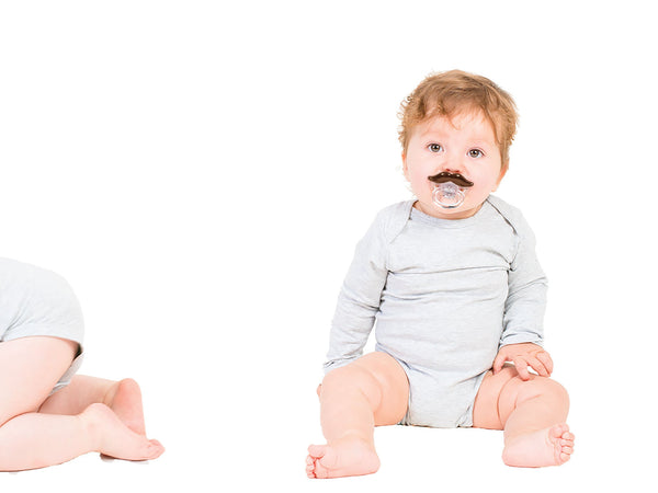 Handlebar Moustache Pacifier Bitten – Sucette original
