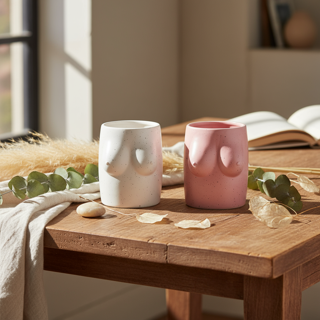 Vase Seins Rose Helio Ferretti Vue 4