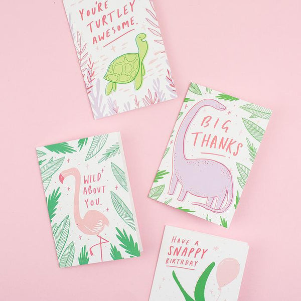 Flamingo "Wild About You" Greeting Card