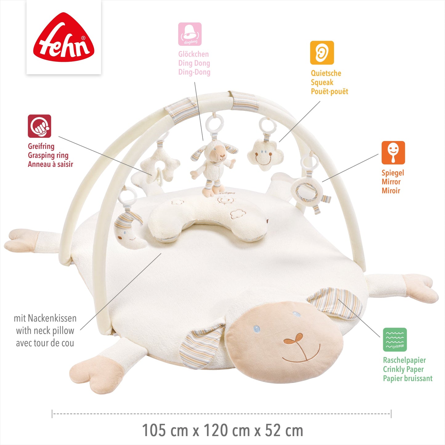 3-D Activity Blanket Sheep