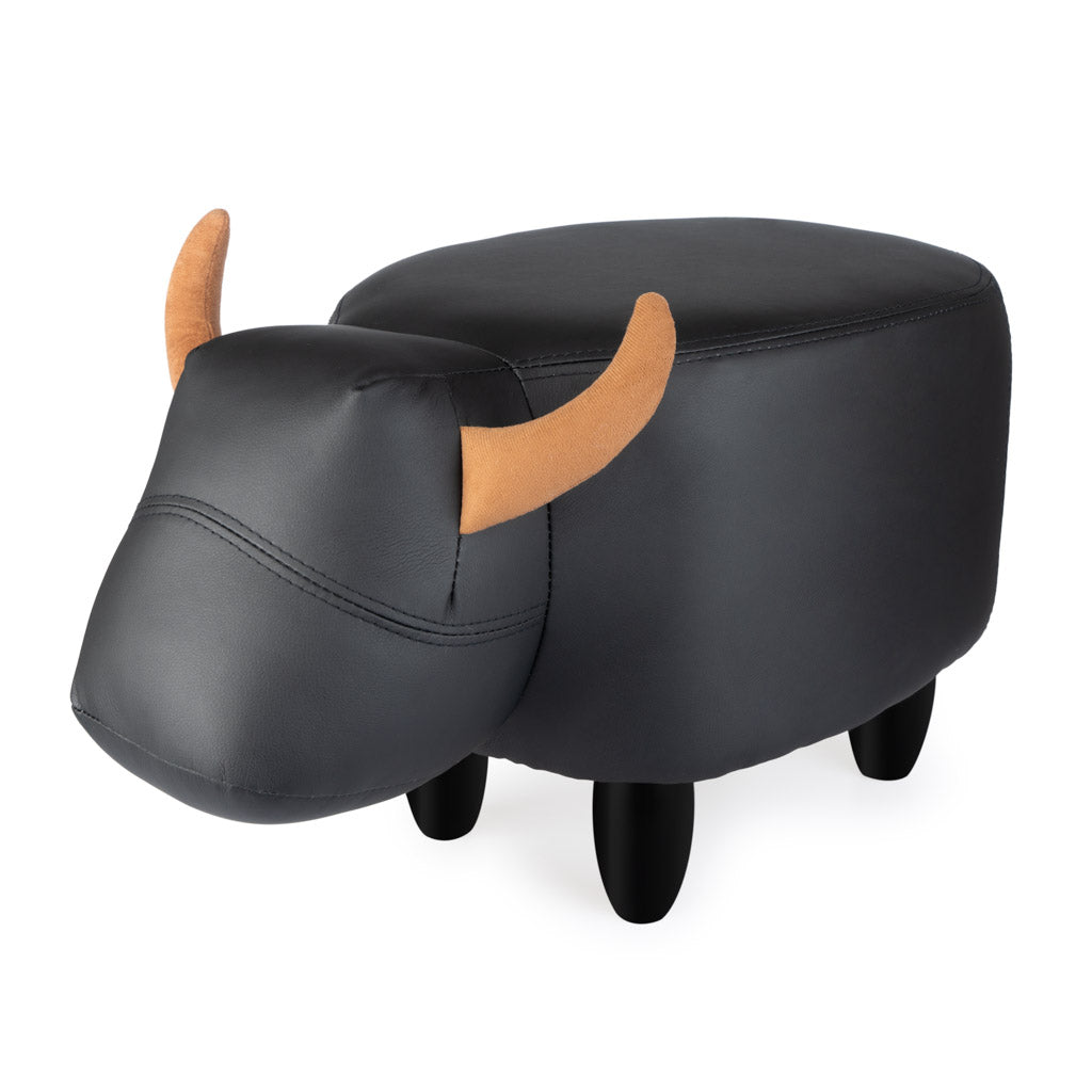 Tabouret La Vache – Similicuir & Bois
