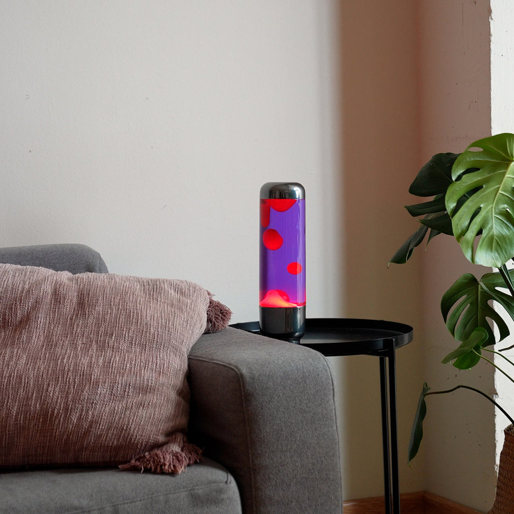 Lampe à lave Capsule - Violet/Rouge