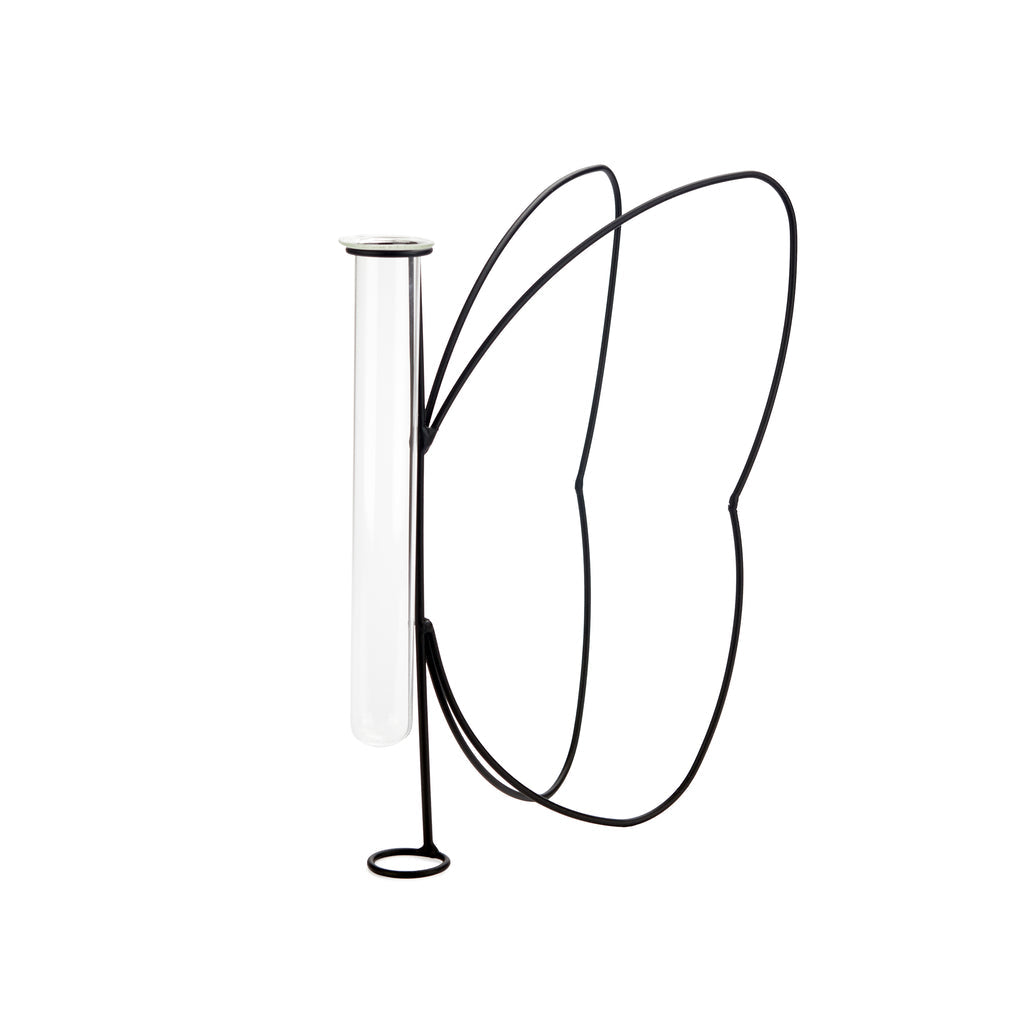 Vase Butterfly Silhouette