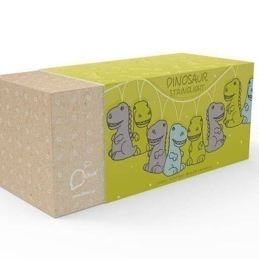 Groene LED-lichtslinger met dinosaurusmotief