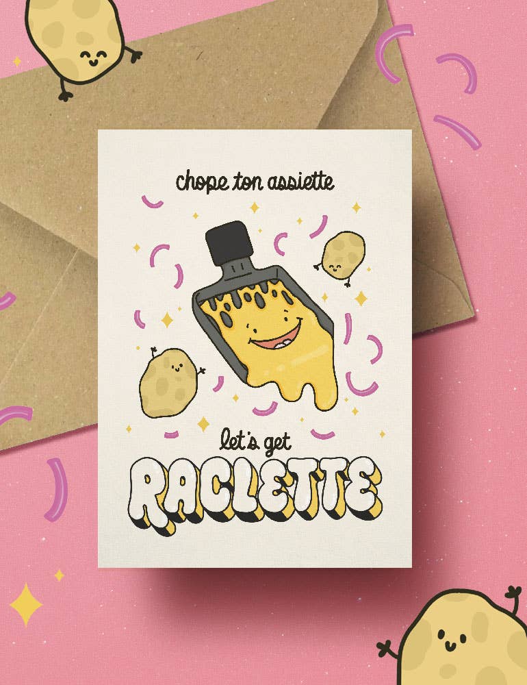 Chope – ton assiette, Allons-y pour la raclette ! carte d'amateur de fromage | Joanna Behar