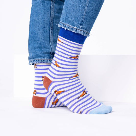 Combed Cotton Animal Socks - Walrus