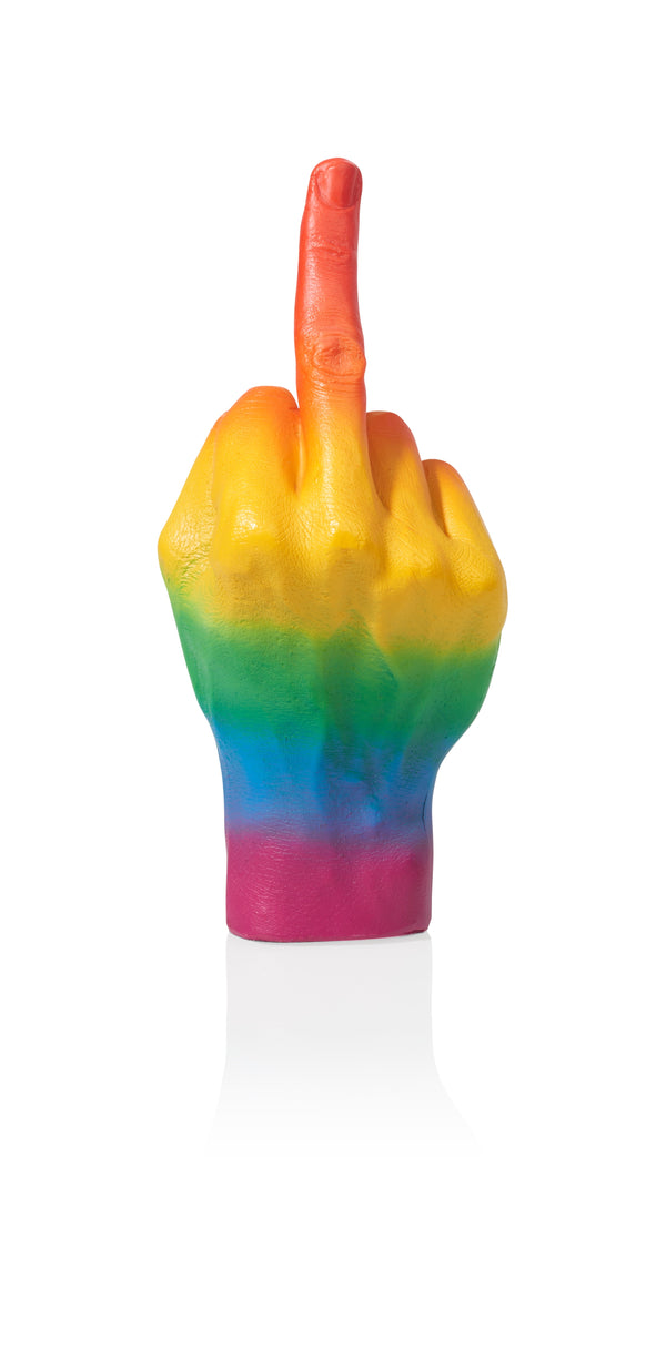 Sculpture Main The Finger Arc-en-Ciel – Bitten
