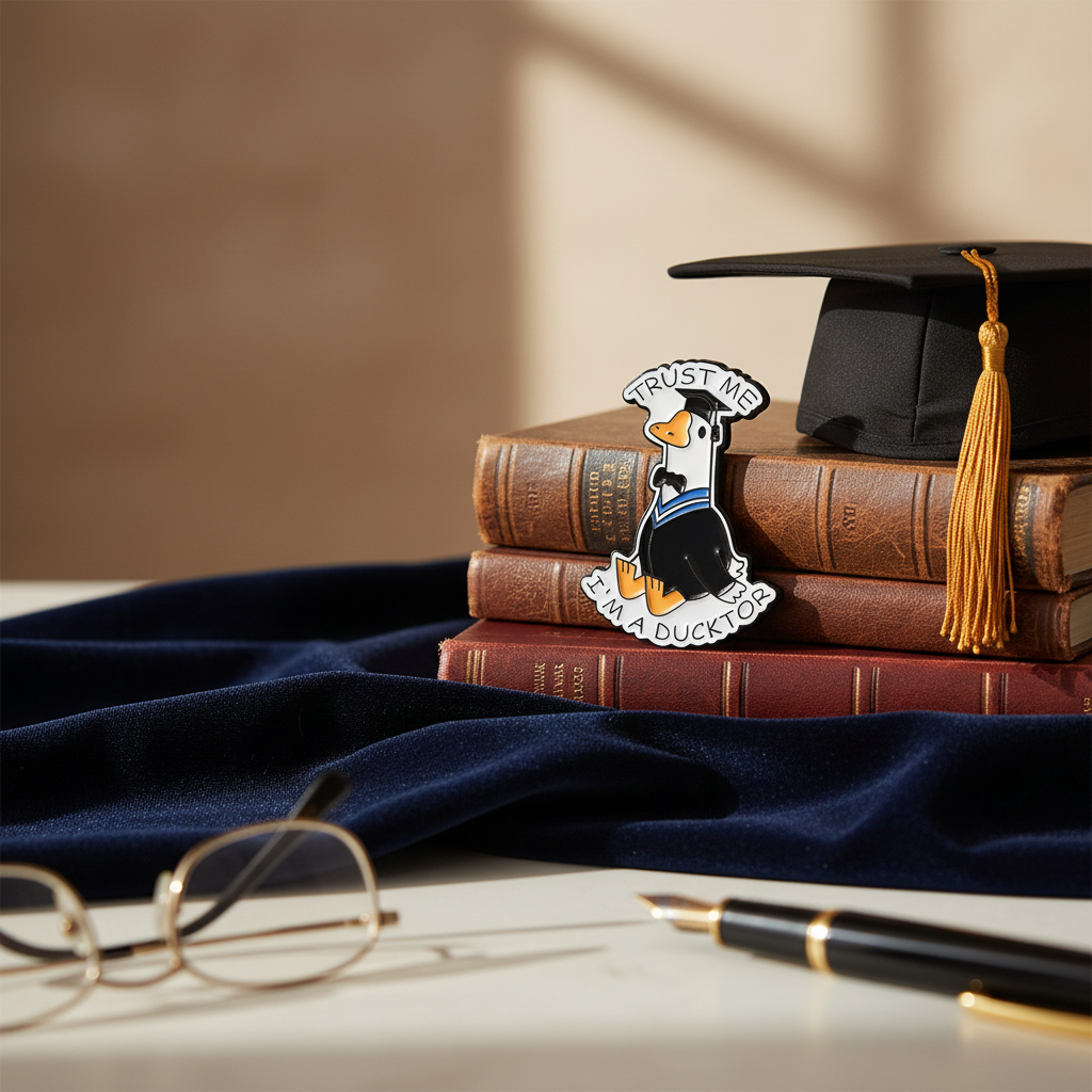 Witte Eend Promovendus Speldje "Vertrouw me, ik ben een dokter"