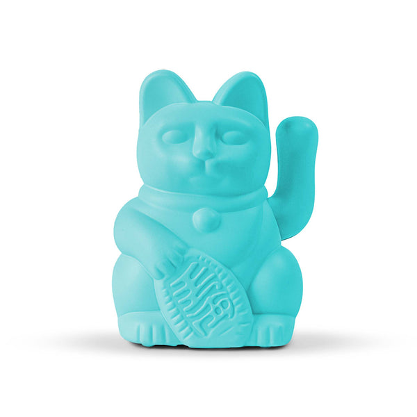 Mini Chat Chanceux Solaire Turquoise « Miko »