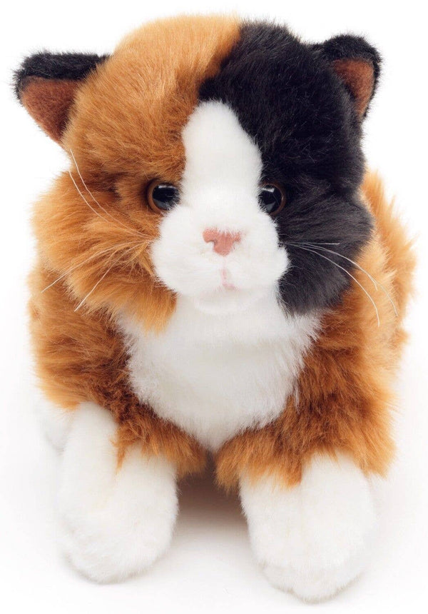 Peluche Chat Calico couché Uni Toys