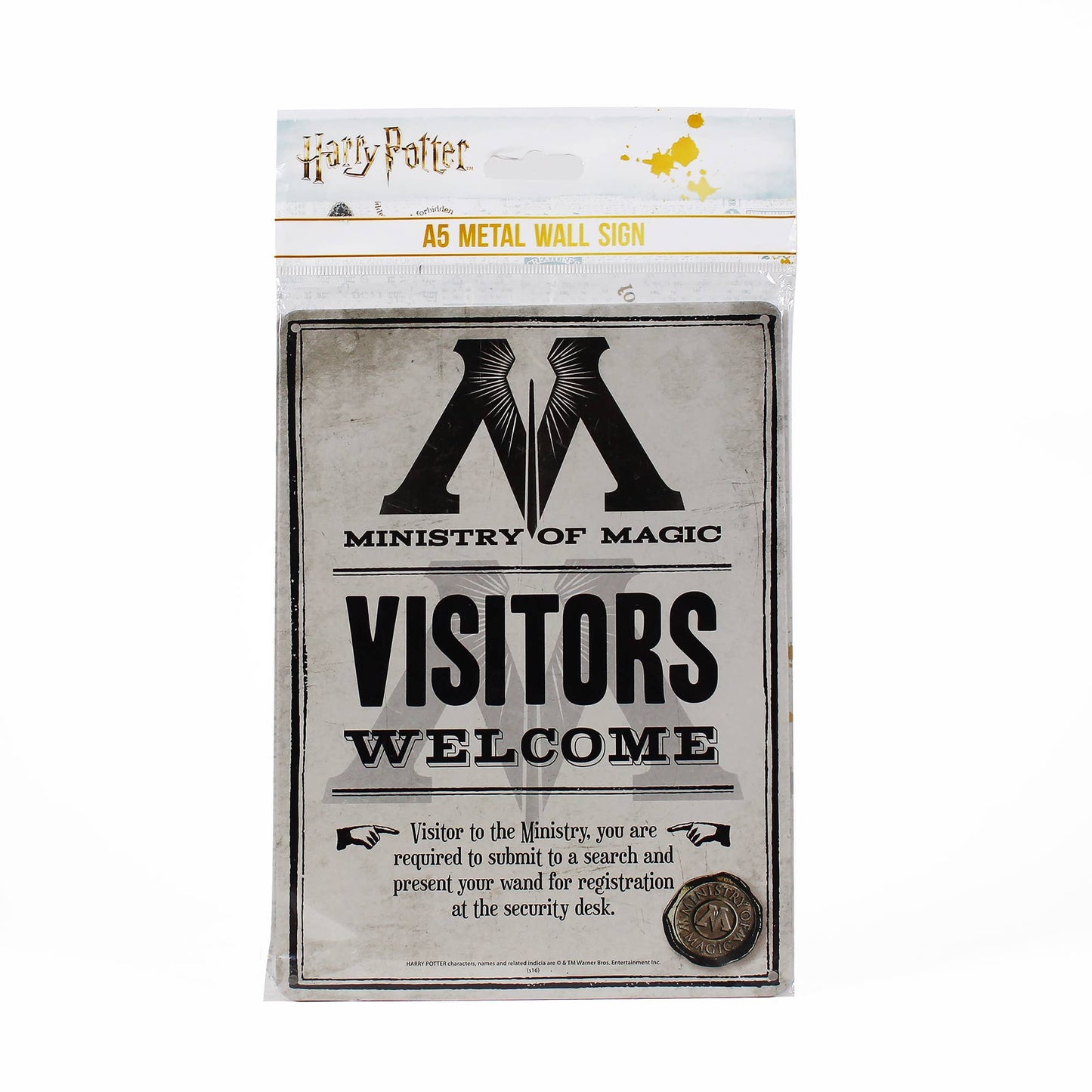 Decorative Metal Sign - Harry Potter (Ministry Of Magic)