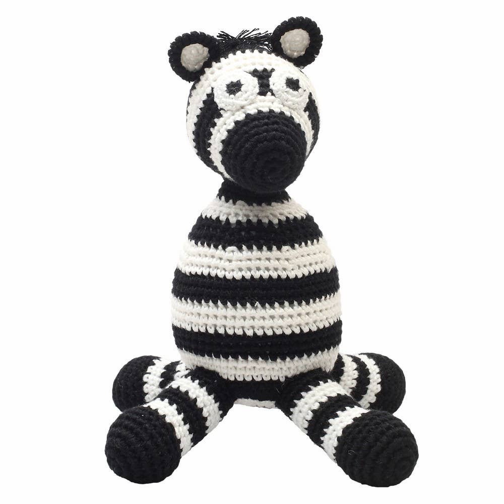 Crochet Plush Toy - Black Zebra