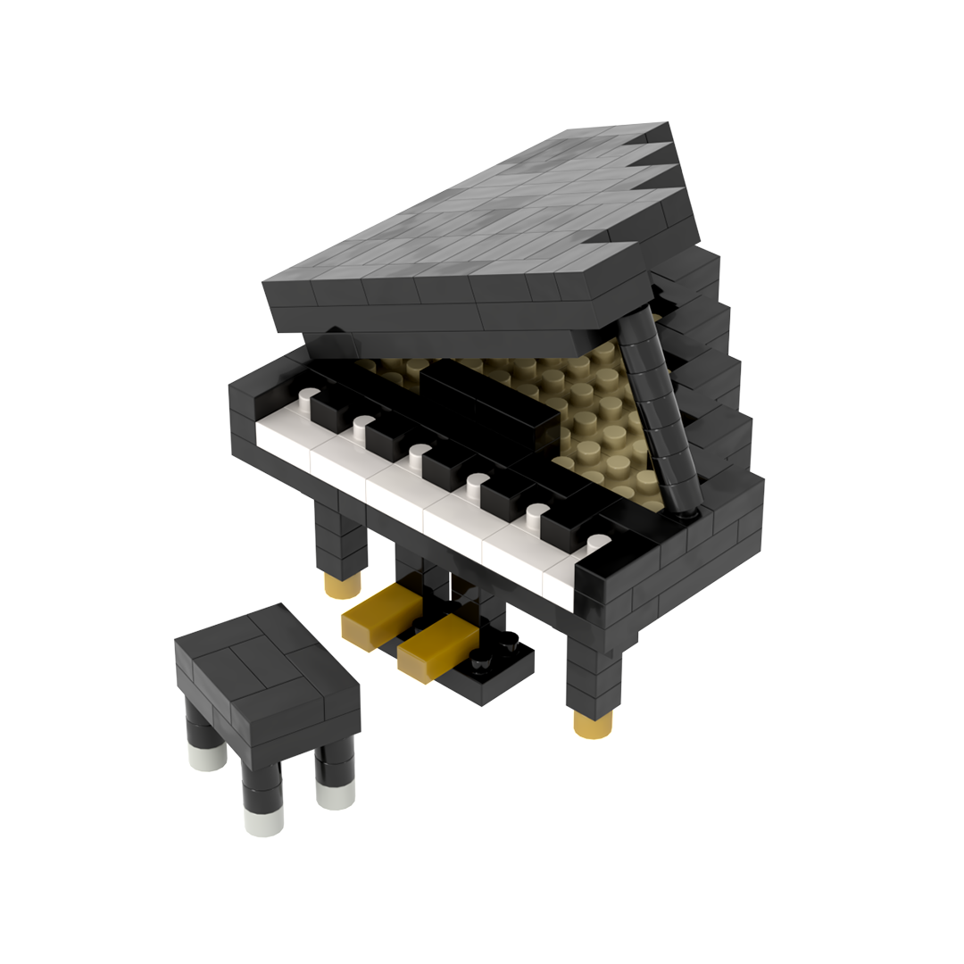 BRIXIES Piano (Grand) Black