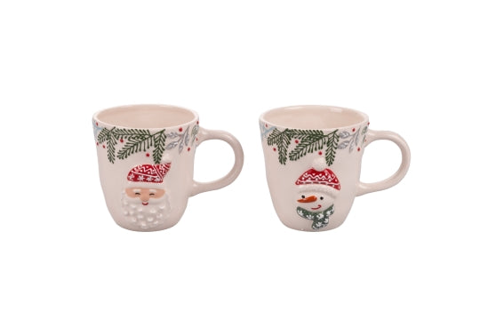 XMAS MUG 500 ML EMBOSSED 2 ASST - 2188167
