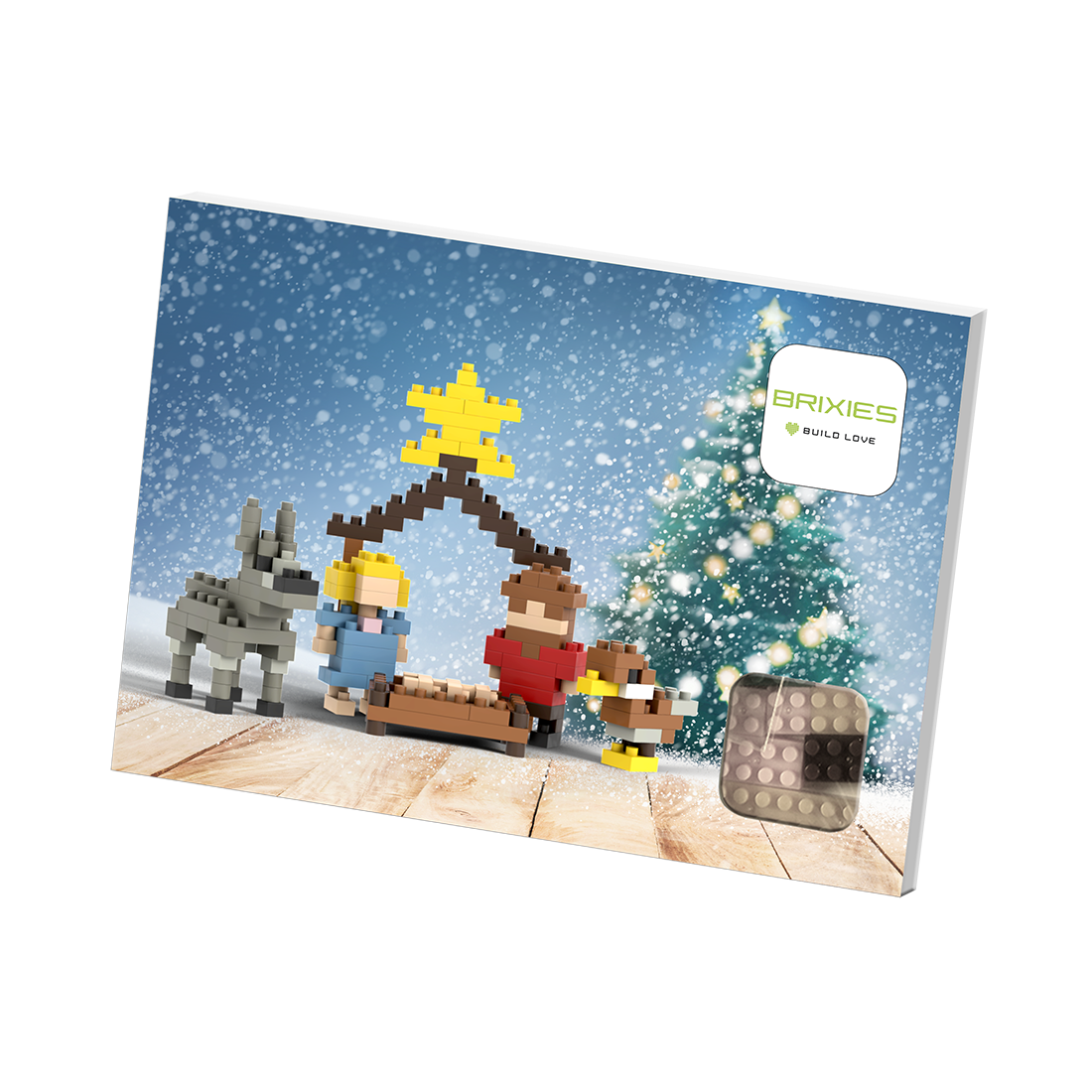 BRIXIES Postcard Nativity Scene