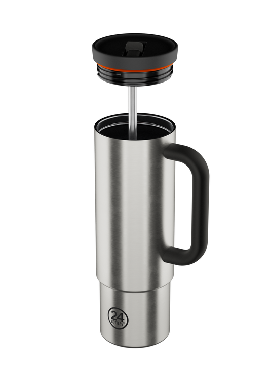 Straw Cup | Brushed Steel - 800 ml