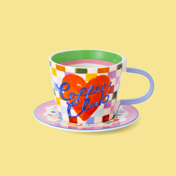 Coffee Club Cup and Saucer Set