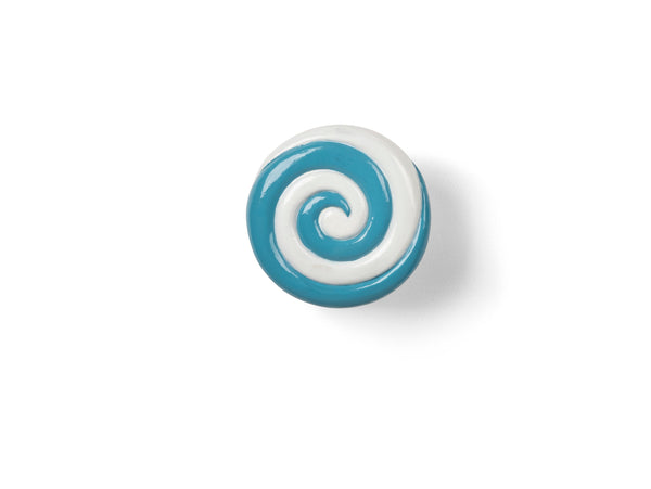 Candy Swirl Wall Hook Turquoise